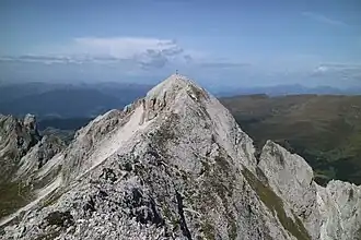 Gipfelaufbau des Tullen