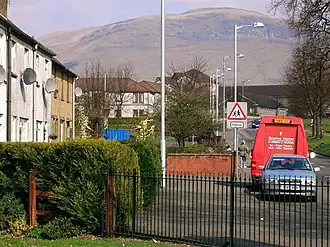 Straßenzug in Tullibody