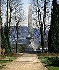 14. Obelisk für Marschall Turenne in Sasbach (Baden). 1945/46 nach Zerstörung von 1940 wieder errichtet. Photo: Roland Spether