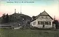 Historische Ansicht der Gastwirtschaft an der Ostseite des Gipfels (Aufnahme um 1910)