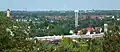 Blick vom Rückmarsdorfer Wasserturm auf Böhlitz-Ehrenberg