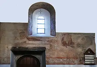 Fresken an der Nordwand