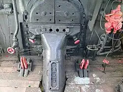 Feuertür am Stoker einer polnischen Ty 246