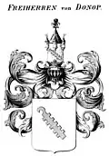 Wappen derer von Donop bei Tyroff, ca. 1860