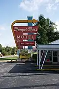 Neonschild des Munger-Moss Motels