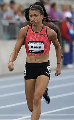 Jenna Prandini – ausgeschieden als Vierte des ersten Halbfinals