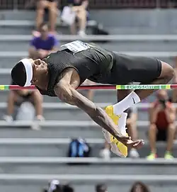 Jeron Robinson Rang zwölf mit 2,17 m