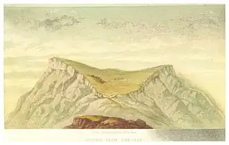 Gunib aus Richtung Keger (um 1860)