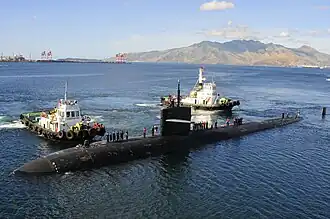 Die Bremerton Ende Dezember 2012 in der Subic-Bucht