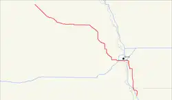 Karte des U.S. Highways 275