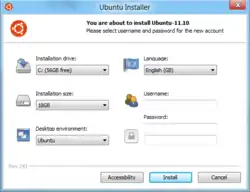 Screenshot von Wubi unter Windows Vista