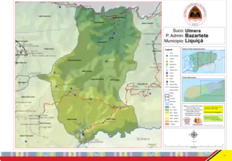 Der Suco Ulmera liegt im Osten der Gemeinde Liquiçá. Der Ort Ulmera liegt im Norden an der Küste.