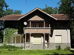 Ulrici-Villa, Parksituation, Ansicht von Süden