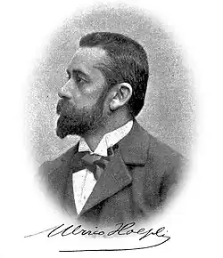 Ulrico Hoepli (1847–1935) Buchhändler und Verleger.