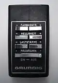 Ultraschallfernbedienung Marke „Grundig“, um 1973