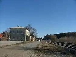 Empfangsgebäude Ungerhausen (Westfassade, 2008)