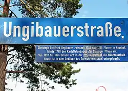Straßenschild in Naunhof