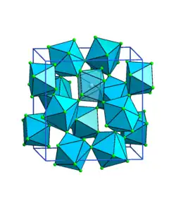 Kristallstruktur von β-Zirconium(IV)-fluorid