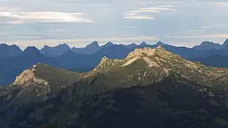 Untere und Obere Gottesackerwände 2033 m ü. NHN aus Westen