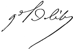 Unterschrift Ernest Courtot de Cissey (1810–1882) französischer Général de division