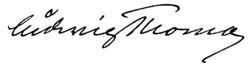 Unterschrift Ludwig Thoma