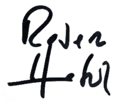 Unterschrift von Robert Habeck