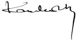 Unterschrift Wassily Kandinsky