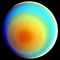 Uranus in Falschfarben