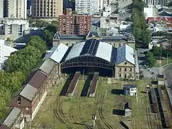 Stillgelegter Endbahnhof Estación Central General Artigas in Montevideo (2010)