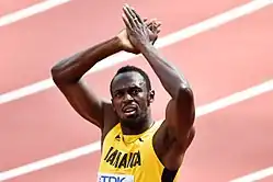 Bronzemedaillengewinner Usain Bolt aus Jamaika