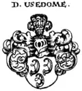 Wappen derer von Usedom aus Siebmachers Wappenbuch, 1701