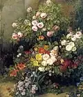 Stillleben mit einem Arrangement verschiedener Blumen, 1847