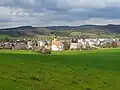 Blick auf die Stadt mit der evangelischen Kirche