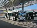 VDL Citea im Test­einsatz beim Haupt­bahnhof (Frühjahr 2022)