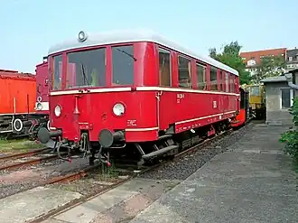 Triebwagen 135 110 im DB Museum Halle (Saale)