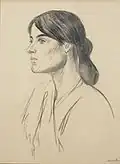 Suzanne Valadon, gezeichnet von Théophile-Alexandre Steinlen