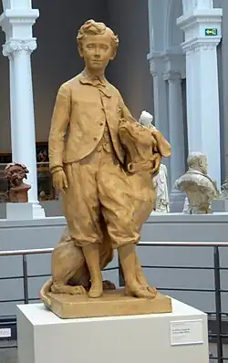 Jean-Baptiste Carpeaux, Der Prince Impérial und sein Hund Néro, 1865