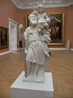 Pierre Schleiff, Heiliger Christophorus mit dem Jesuskind, 17. Jahrhundert