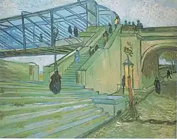 Vincent van Gogh: Die Brücke von Trinquetaille Privatsammlung, Leihgabe im Kunsthaus Zürich