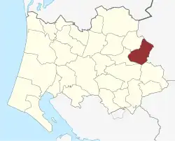 Lage des Ansager Sogn in der Varde Kommune