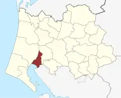 Lage des Billum Sogn in der Varde Kommune