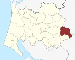 Lage des Vester Starup Sogn in der Varde Kommune