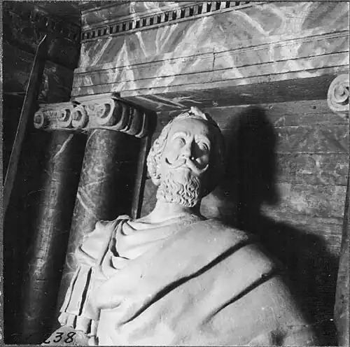 Statue von Jakob De La Gardie (Detail) in der Klosterkirche Varnhem