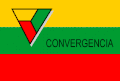 Parteifahne von Convergencia