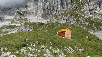 Ehemaliges Biwak, abgebaut 2015