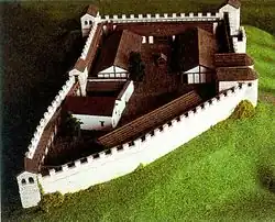 Kastell Vemania, Rekonstruktionsmodell (Ansicht von Norden)