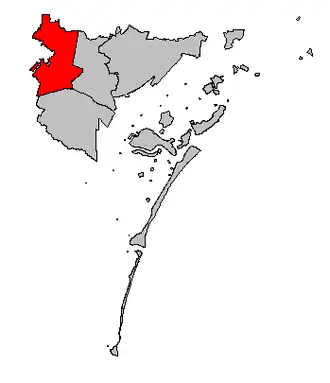 Lage des Stadtbezirks Marghera in Venedig