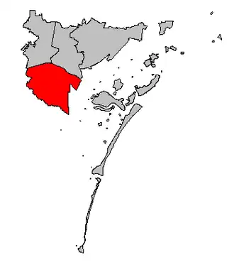 Lage des Stadtbezirks Marghera in Venedig