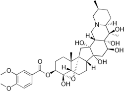 Strukturformel von Veratridin