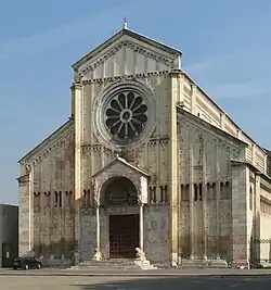 Verona, San Zeno Maggiore: Westrose ab 1178